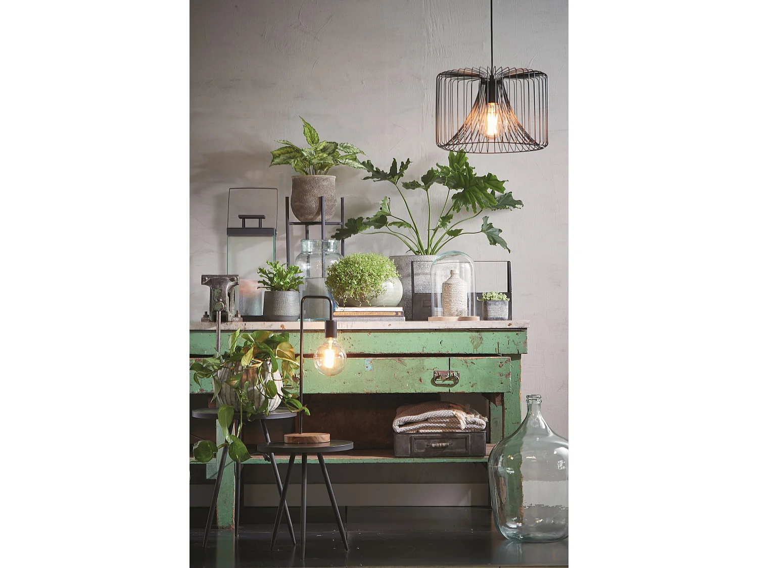 Bouteille décorative en verre recyclé - Ø18 x 30 - Transparent - DIEGO