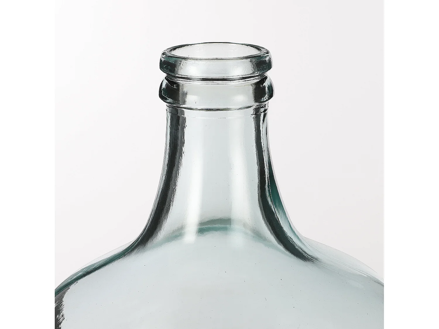 Bouteille décorative en verre recyclé - Ø18 x 30 - Transparent - DIEGO