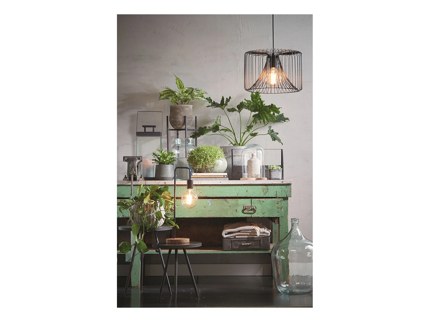 Bouteille décorative en verre recyclé - Ø18 x 30 - Transparent - DIEGO