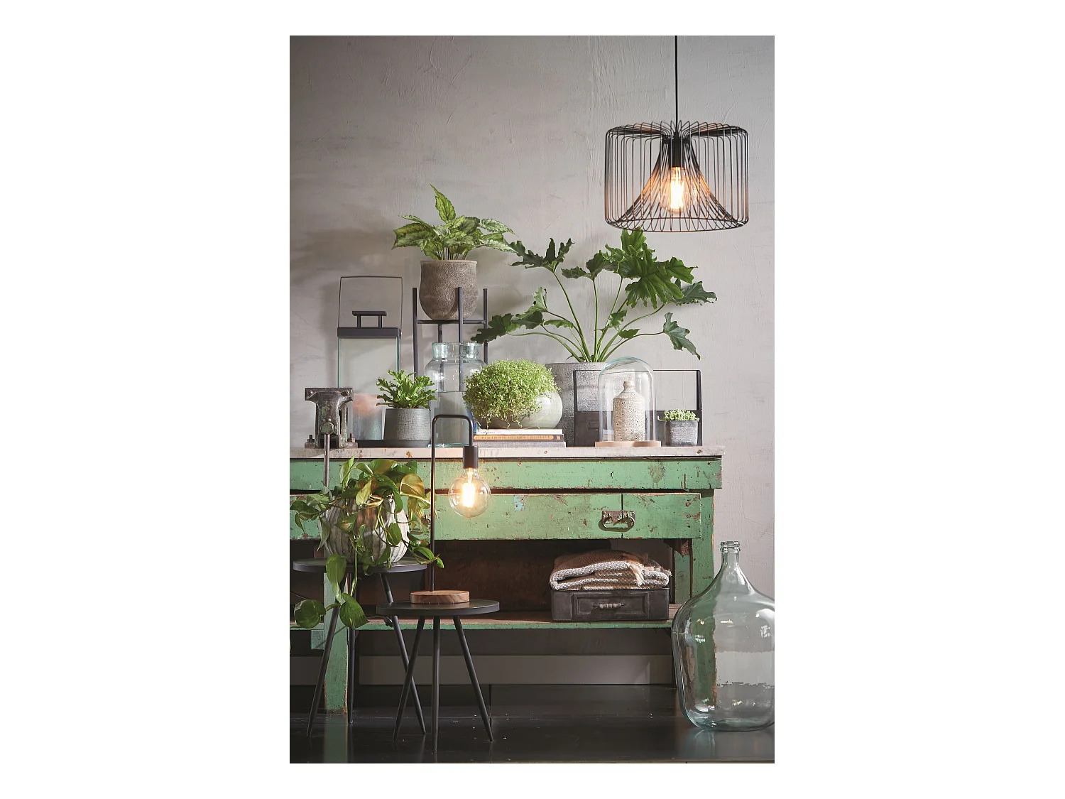 Bouteille décorative en verre recyclé - Ø18 x 30 - Transparent - DIEGO