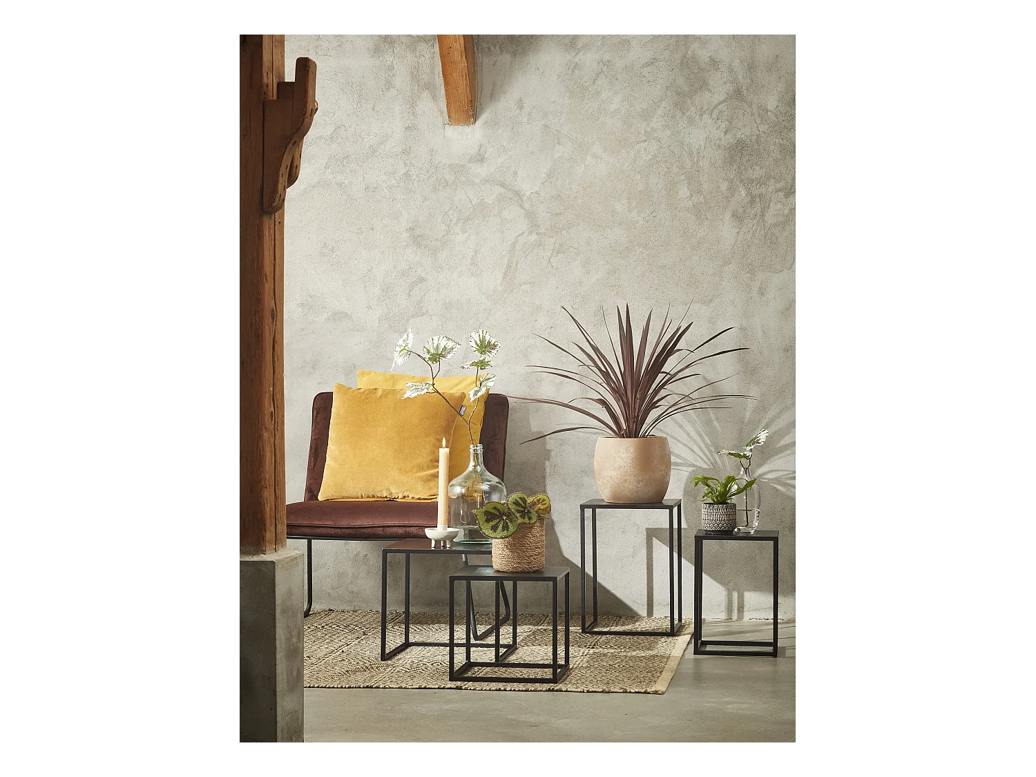 Bouteille décorative en verre recyclé - Ø18 x 30 - Transparent - DIEGO