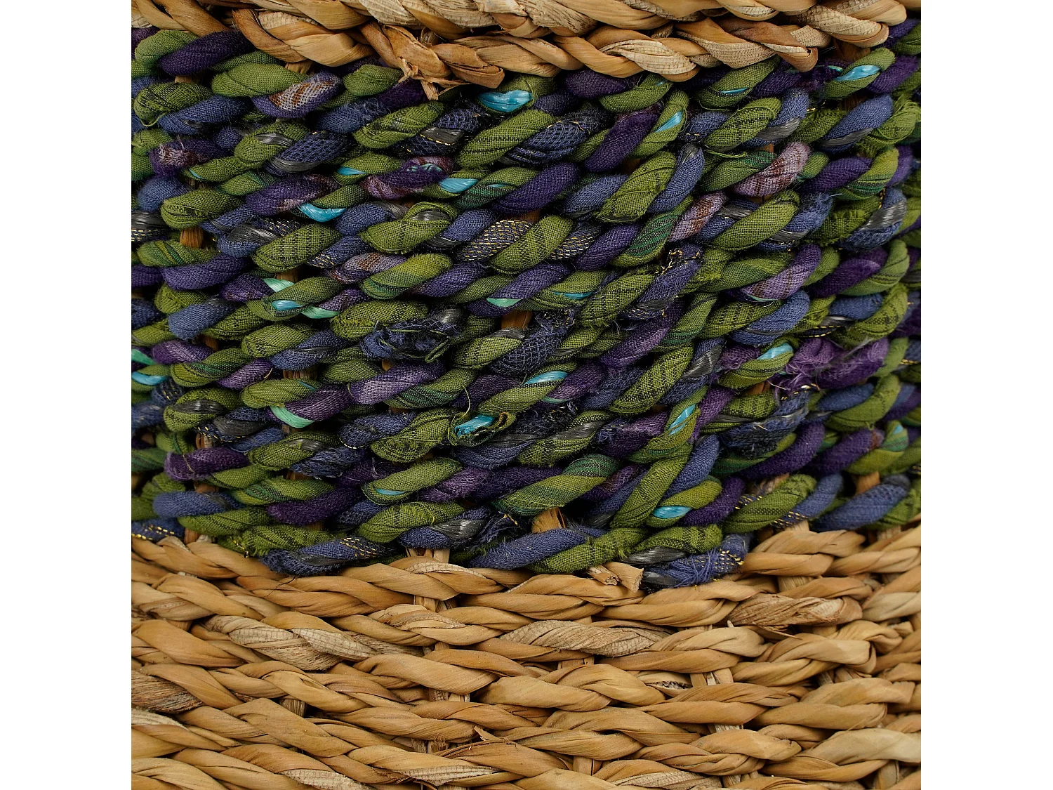 Jarrón decorativo de Hierba marina - 28 x 25 - Verde - CAMBRIDGE