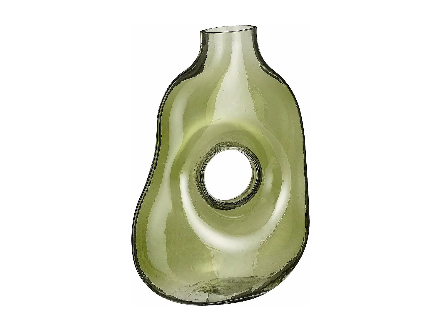 Vase aus Glas - 18.5 x 10.5 x 25 - Hellgrün - JAY