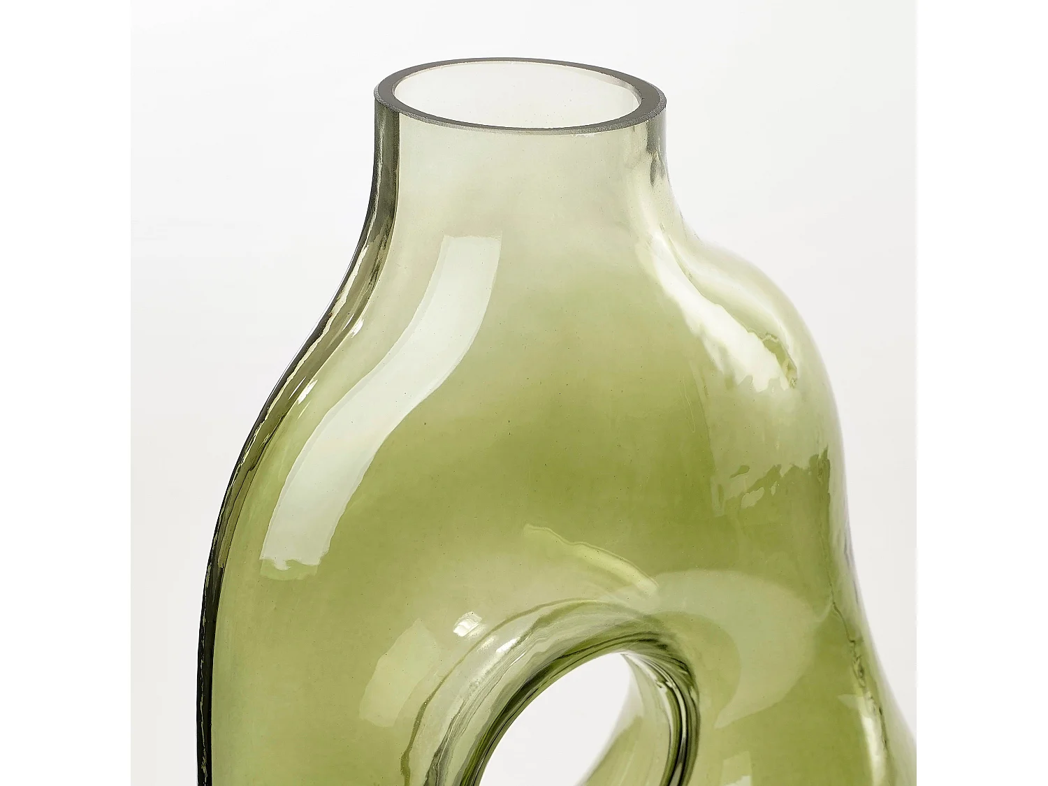 Vase aus Glas - 18.5 x 10.5 x 25 - Hellgrün - JAY