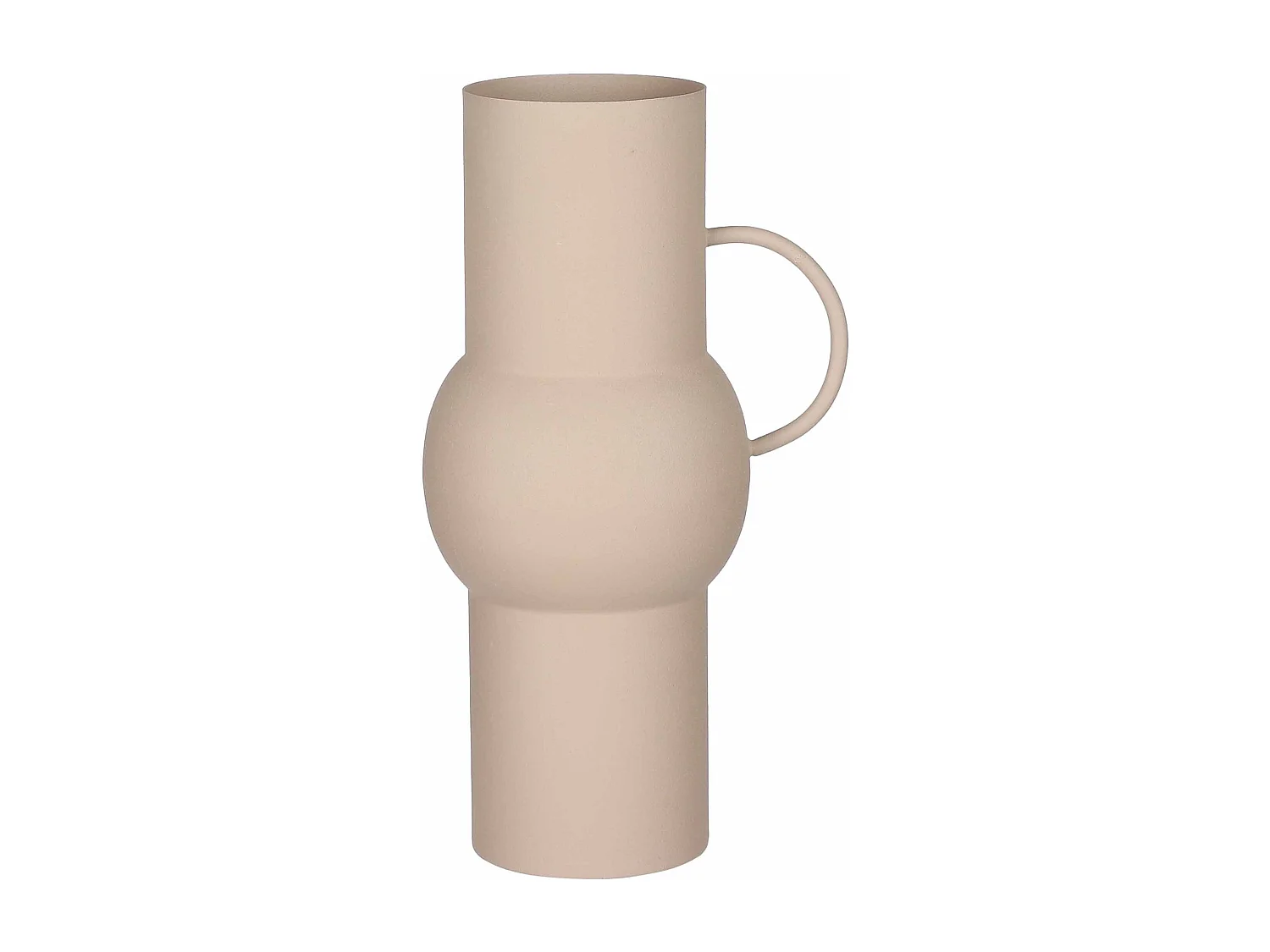 Vase en métal - 19 x 16 x 36 - Rose clair - JARI