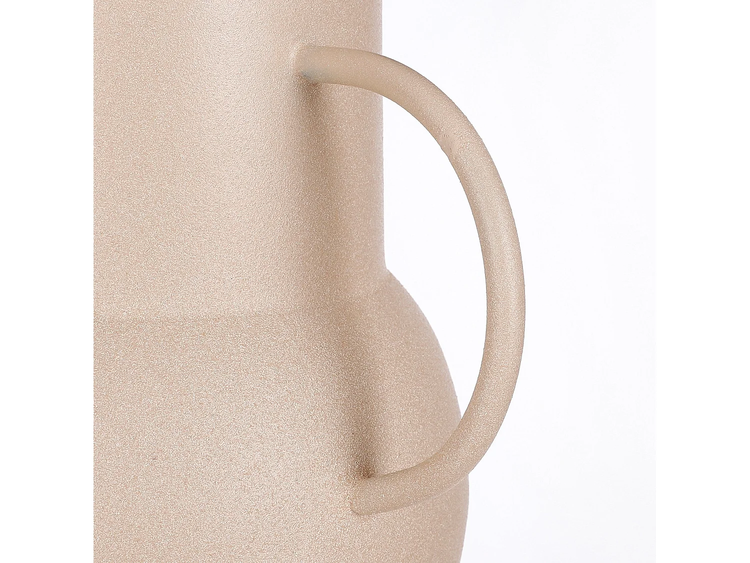 Vase en métal - 19 x 16 x 36 - Rose clair - JARI