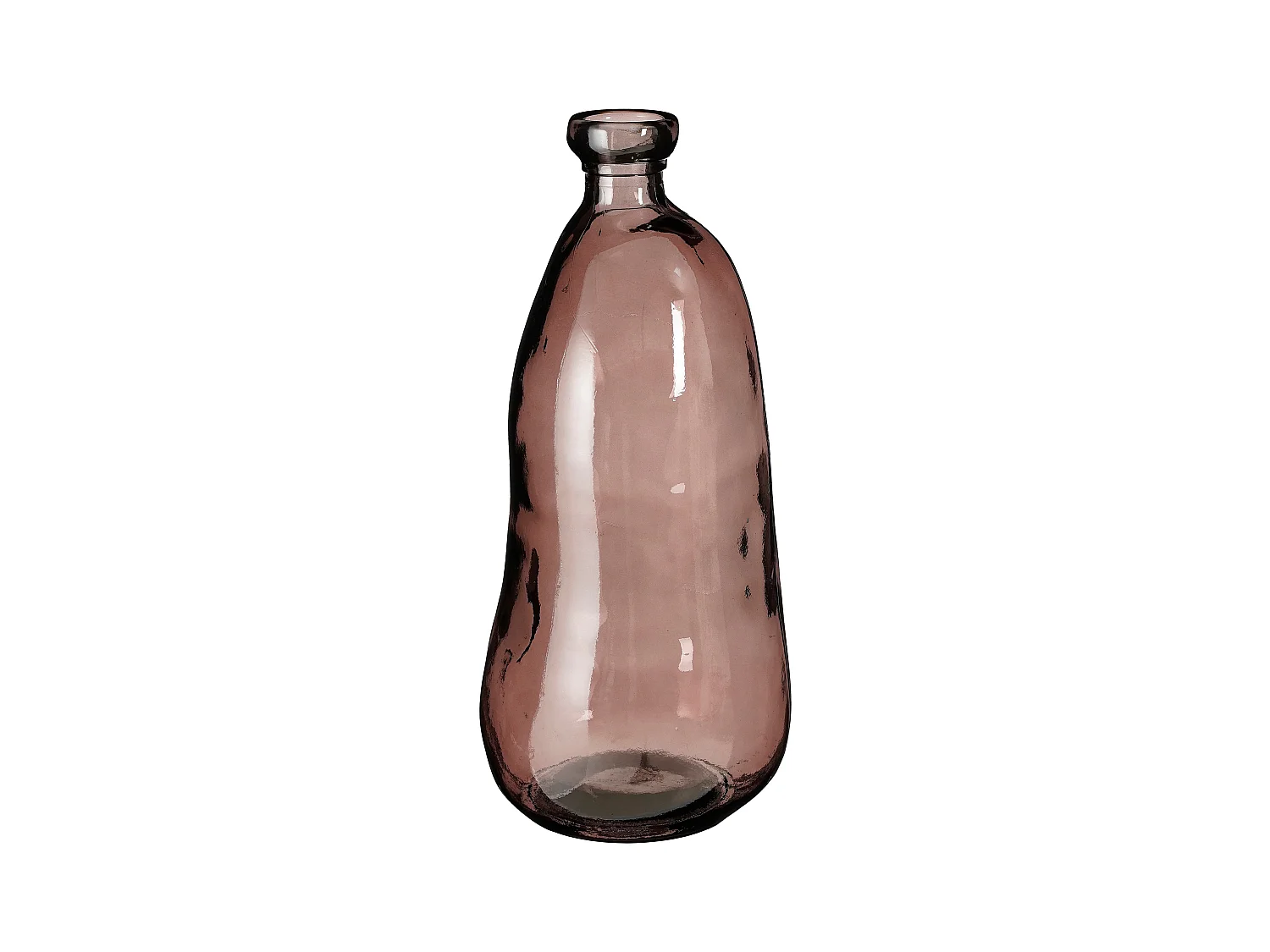 Bouteille décorative en verre recyclé - 51 x 22 - Marron foncé - PINTO