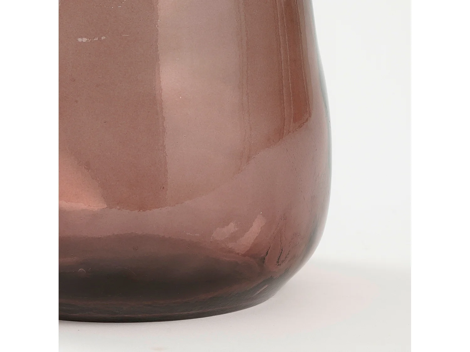 Dekorative Flasche aus Recyceltes Glas - 51 x 22 - Dunkelbraun - PINTO