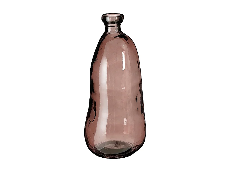 Dekorative Flasche aus Recyceltes Glas - 51 x 22 - Dunkelbraun - PINTO