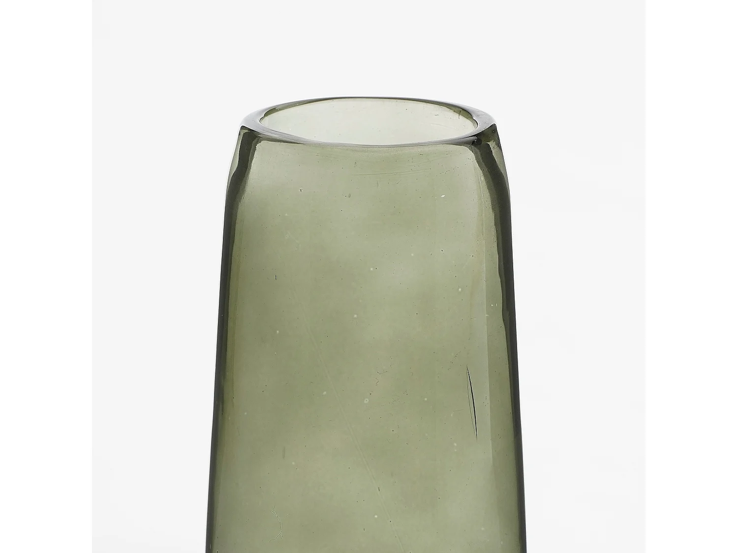 Vase en verre - Ø10 x 37.5 - Vert - XANDRA
