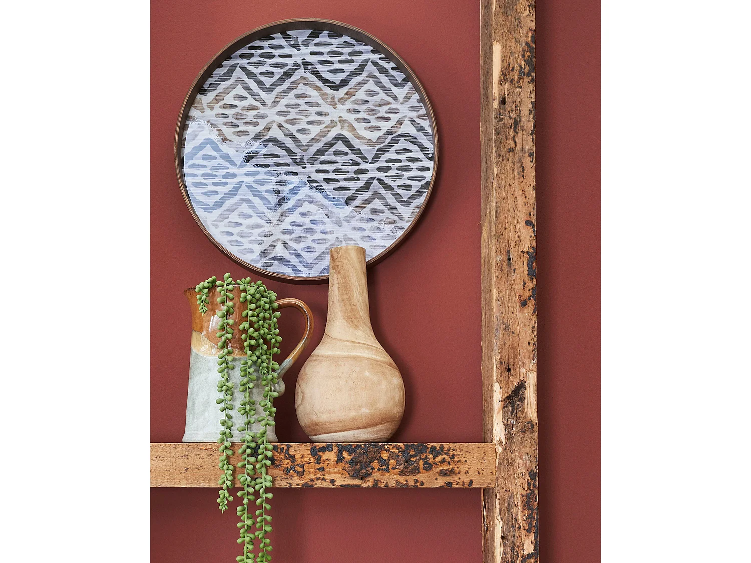 Vaso in  - 28 x Ø16 - Marrone chiaro - PIA