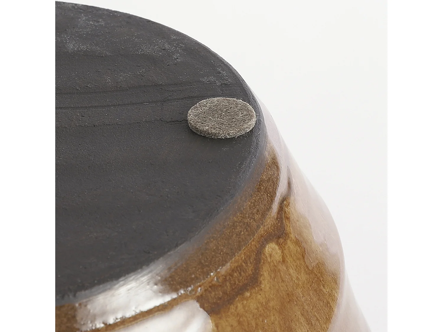 Dekorative Flasche aus Terrakotta - Ø20 x 50 - Ocker - BELLIA