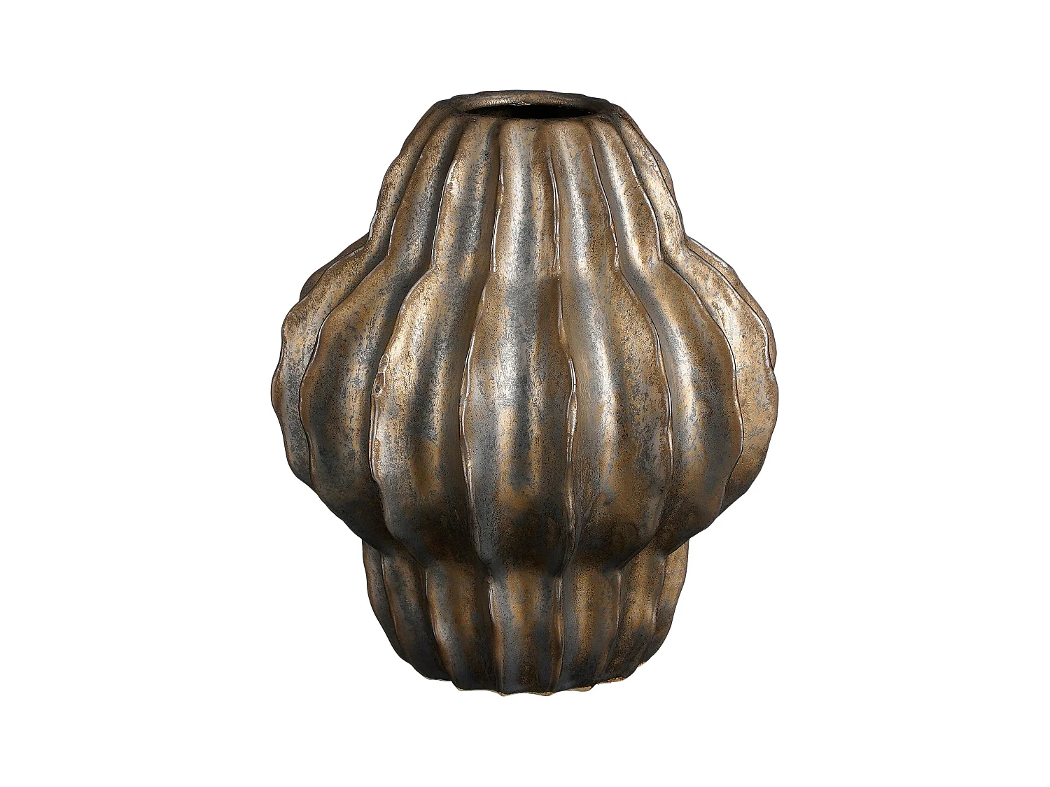 Vase en céramique - 28 x Ø24.5 - Bronze - ALTEA