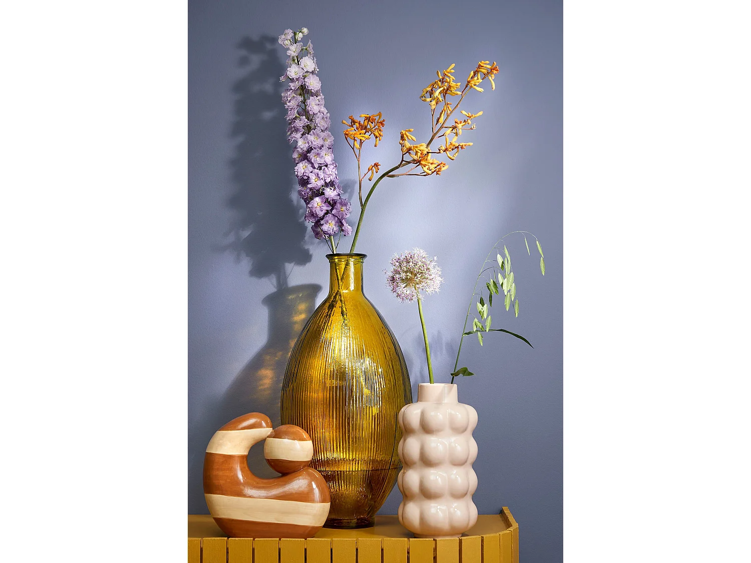 Bottiglia decorativa in  - 59 x 29 - Ocra - FIRENZA