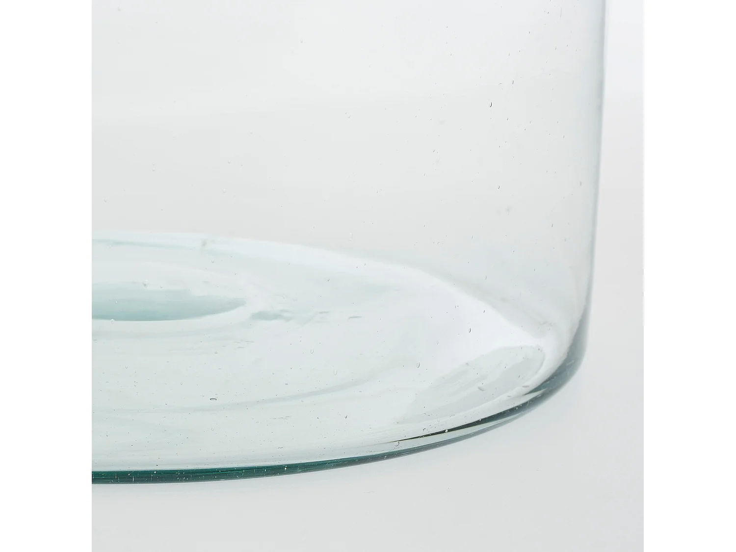 Vase en verre recyclé - Ø21 x 20 - Transparent - VIENNE