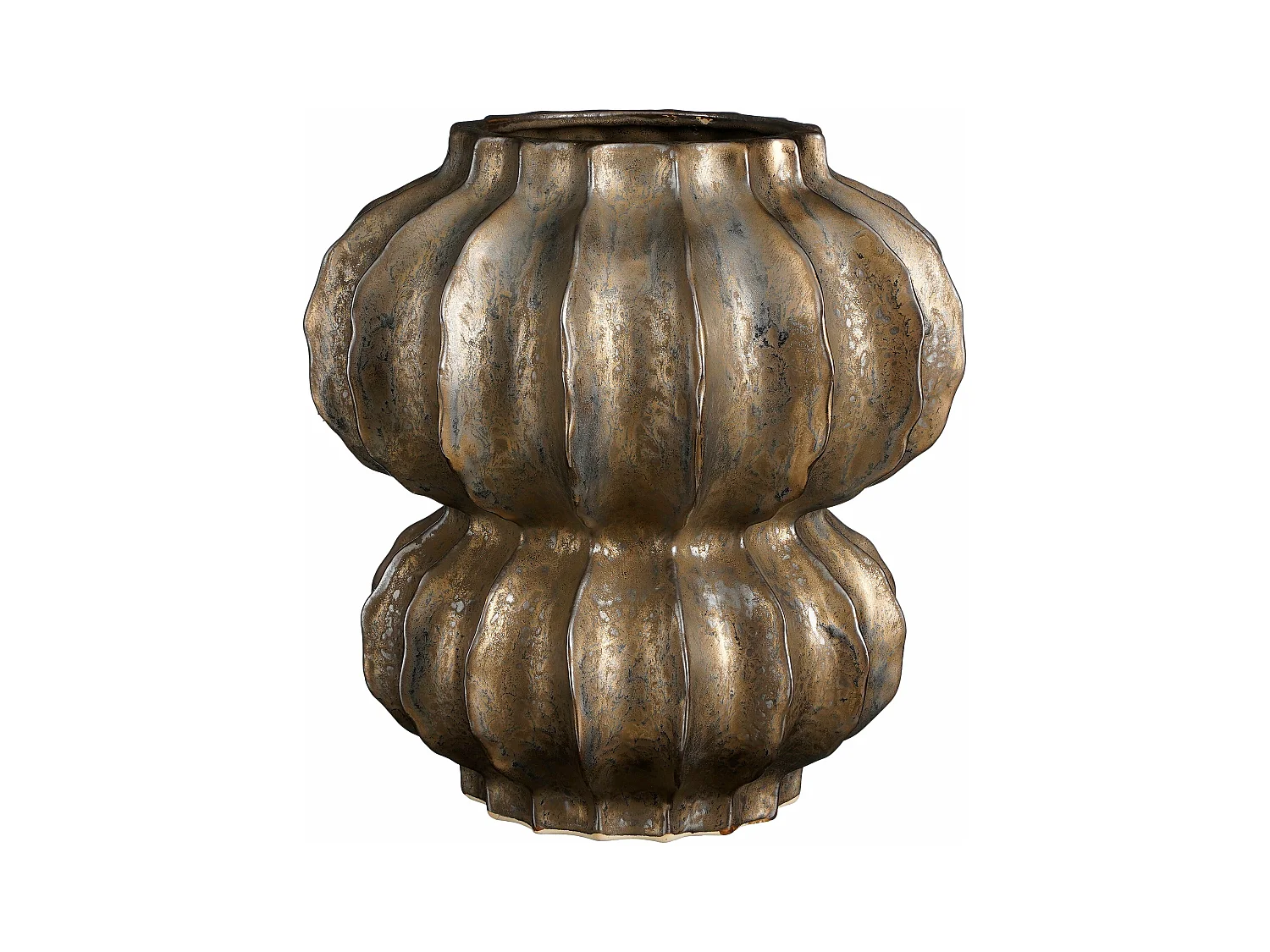 Vase en céramique - 35 x Ø33 - Bronze - ALTEA