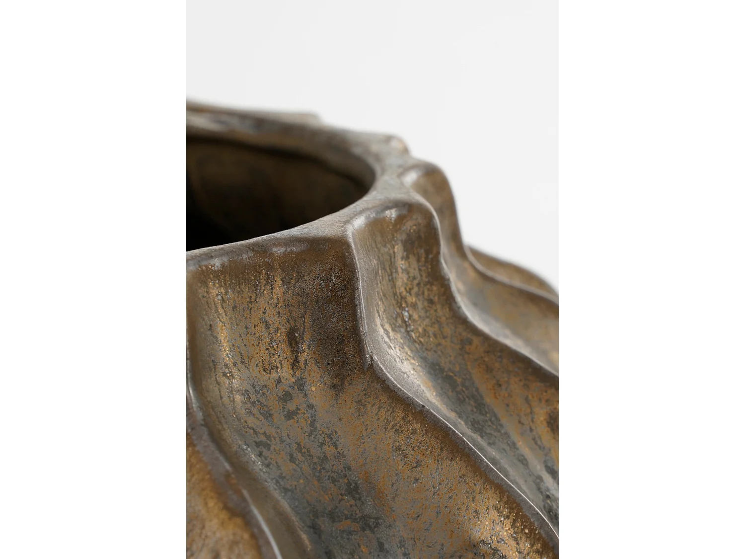 Vase en céramique - 35 x Ø33 - Bronze - ALTEA