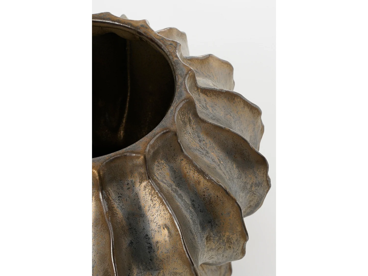 Vase en céramique - 35 x Ø33 - Bronze - ALTEA