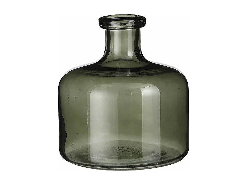 Botella decorativa de Vidrio - Ø20 x 21.5 - Verde - REGAL