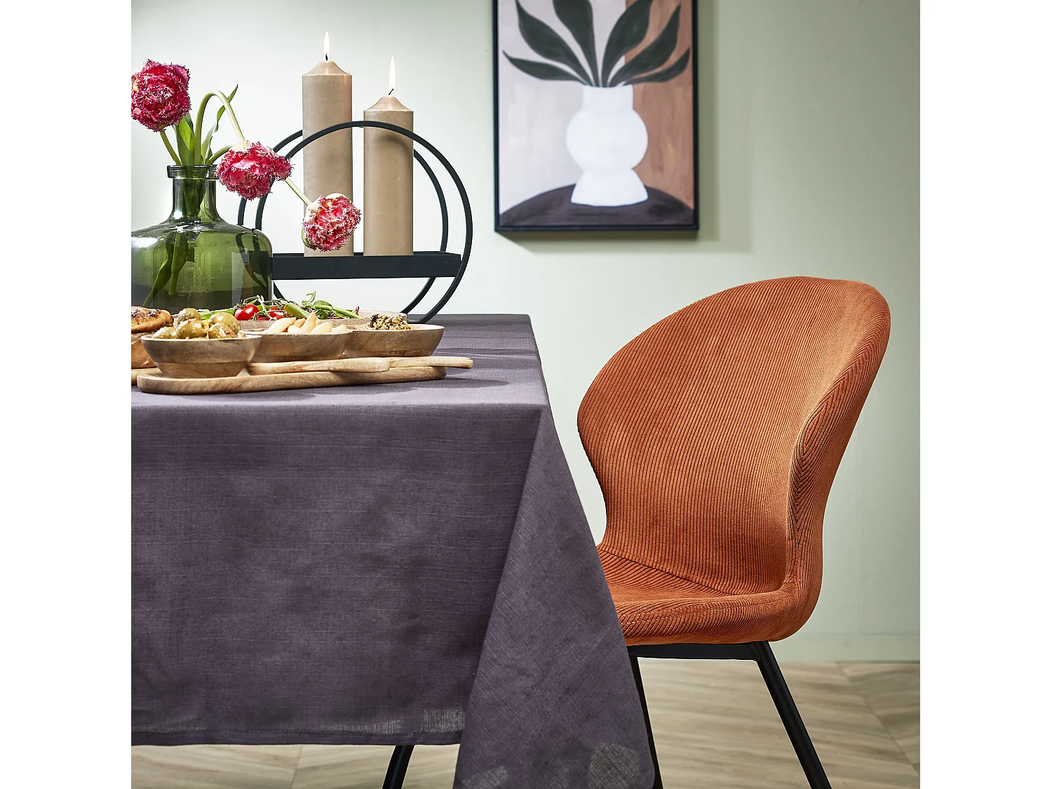 Bouteille décorative en verre - Ø20 x 21.5 - Vert - REGAL