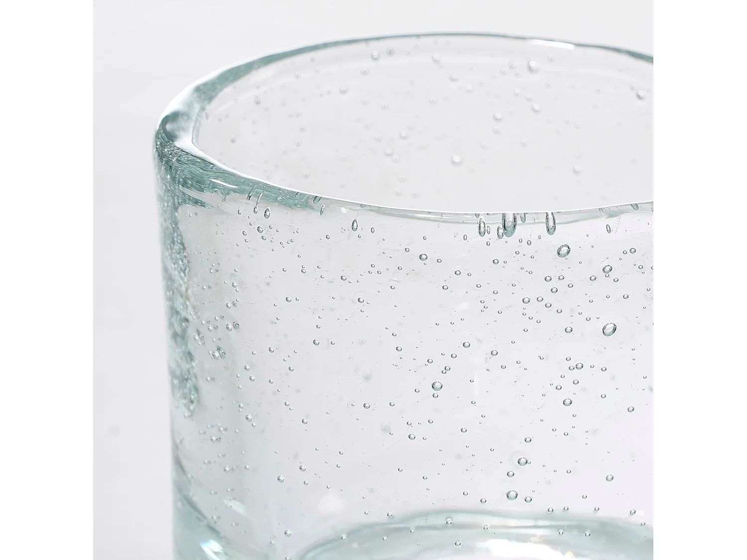 Vase aus Recyceltes Glas - 8 x Ø8.5 - Transparent - ESTELLE