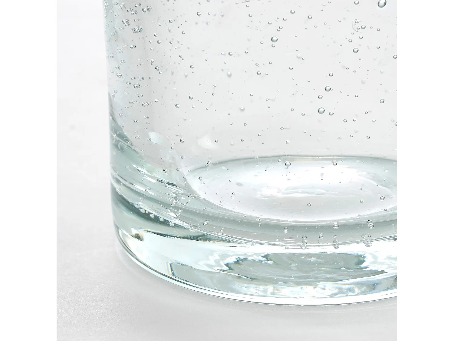 Vase en verre recyclé - 8 x Ø8.5 - Transparent - ESTELLE