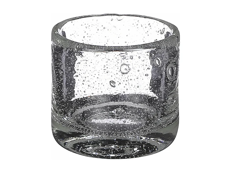 Vase en verre recyclé - 8 x Ø8.5 - Transparent - ESTELLE