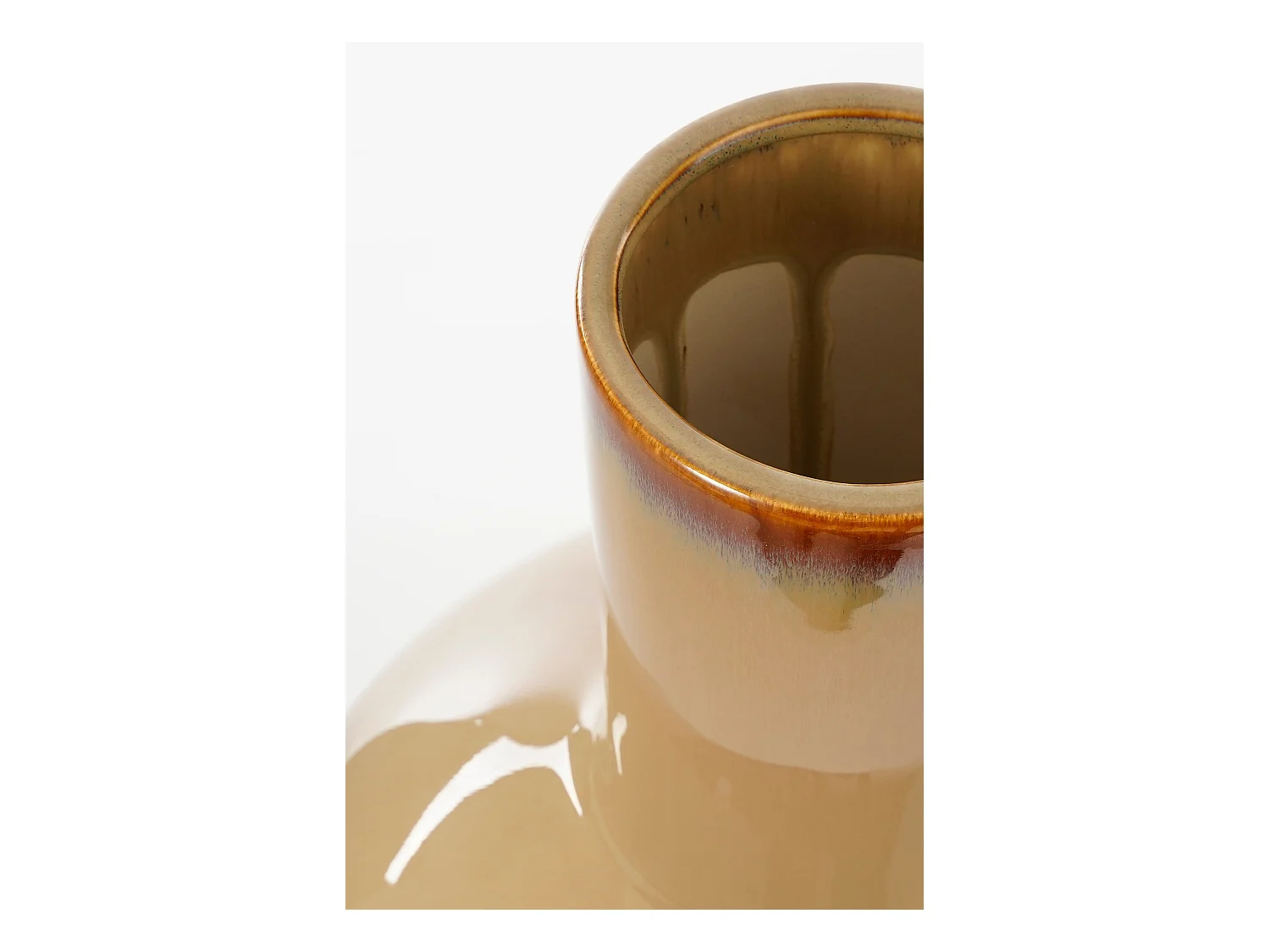 Jarrón de Cerámica - 52 x 34 - Crema - HOLM