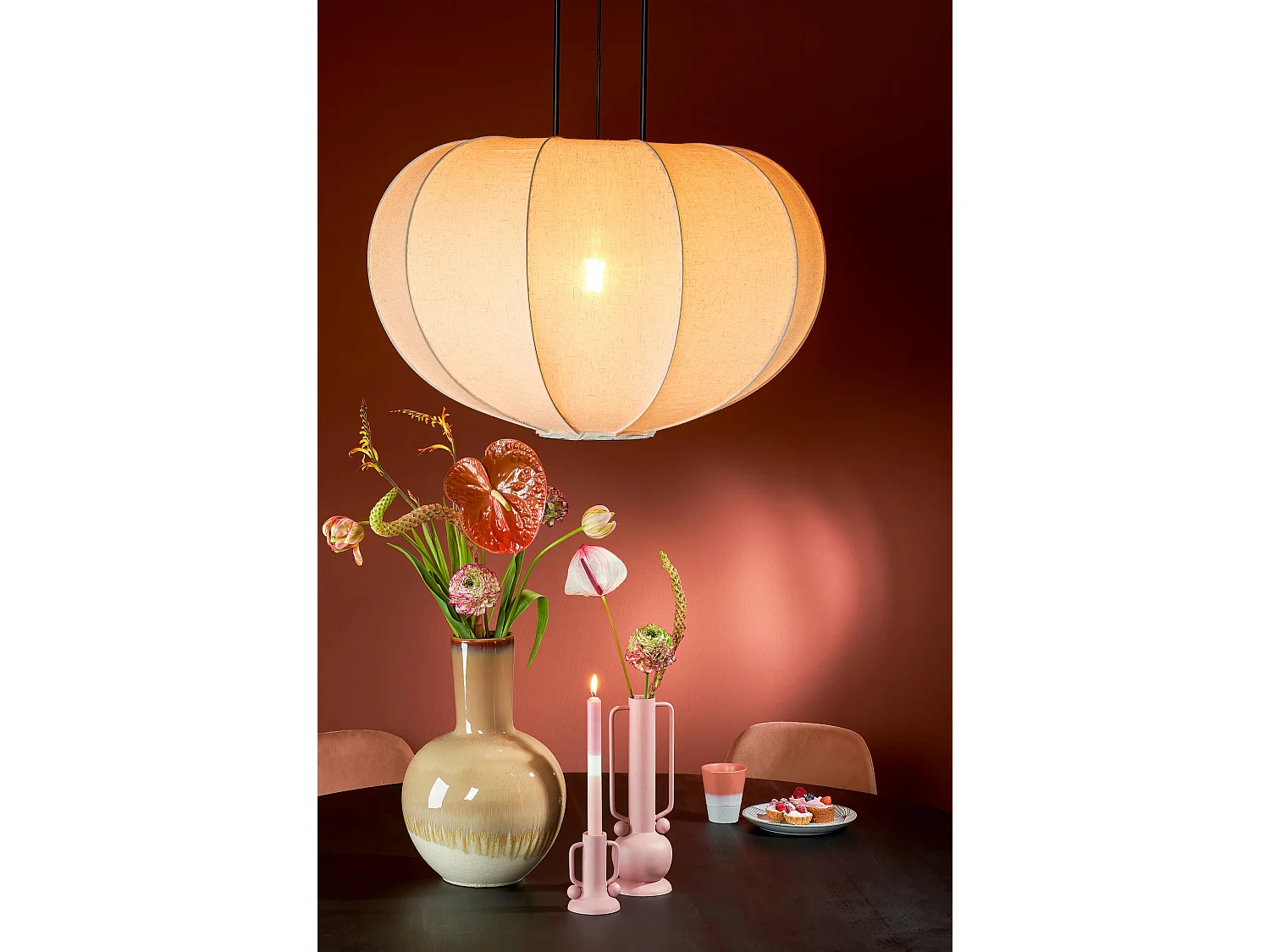 Vase en céramique - 52 x 34 - Crème - HOLM