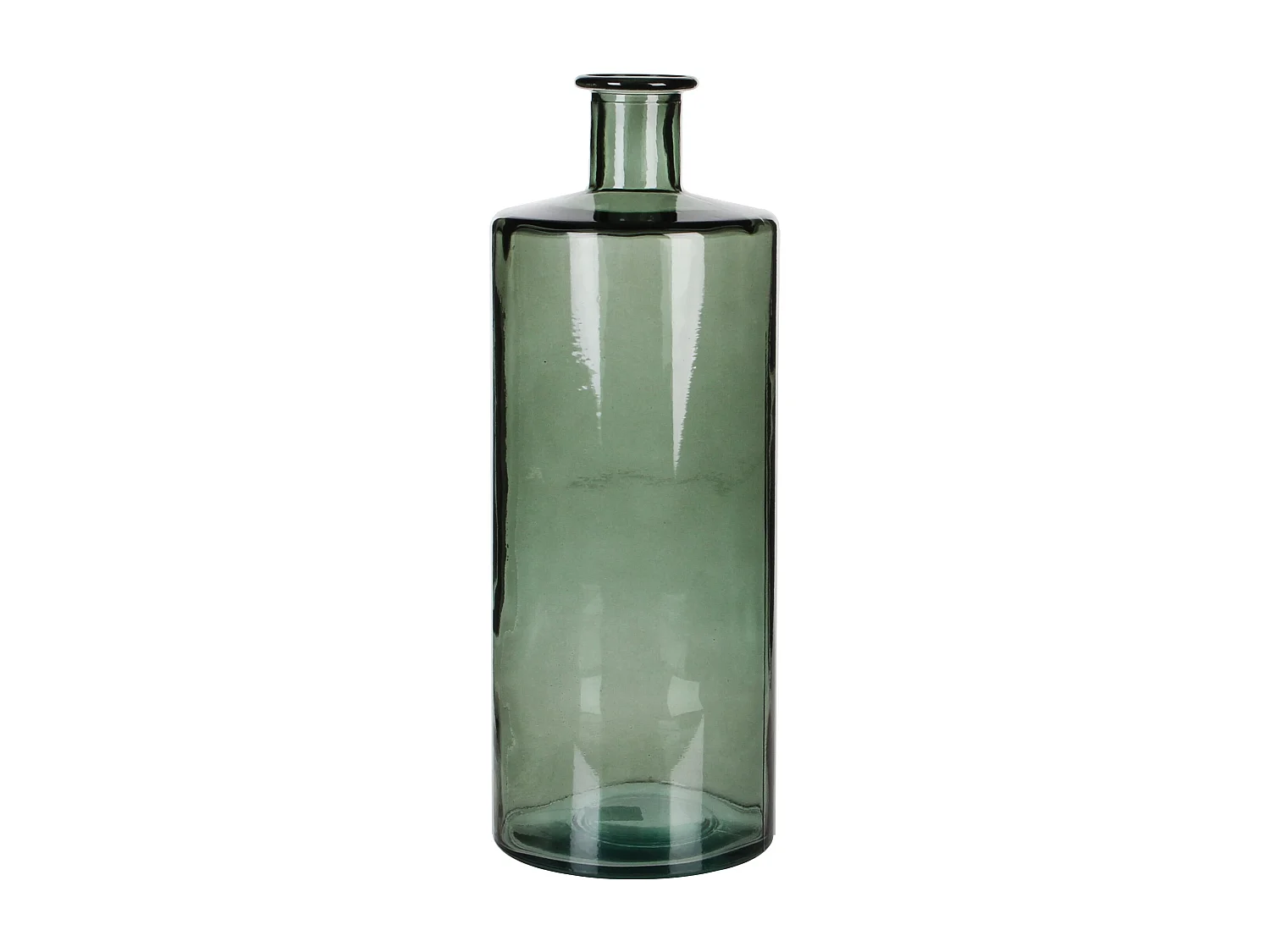 Bouteille décorative en verre recyclé - Ø15 x 40 - Vert - GUAN