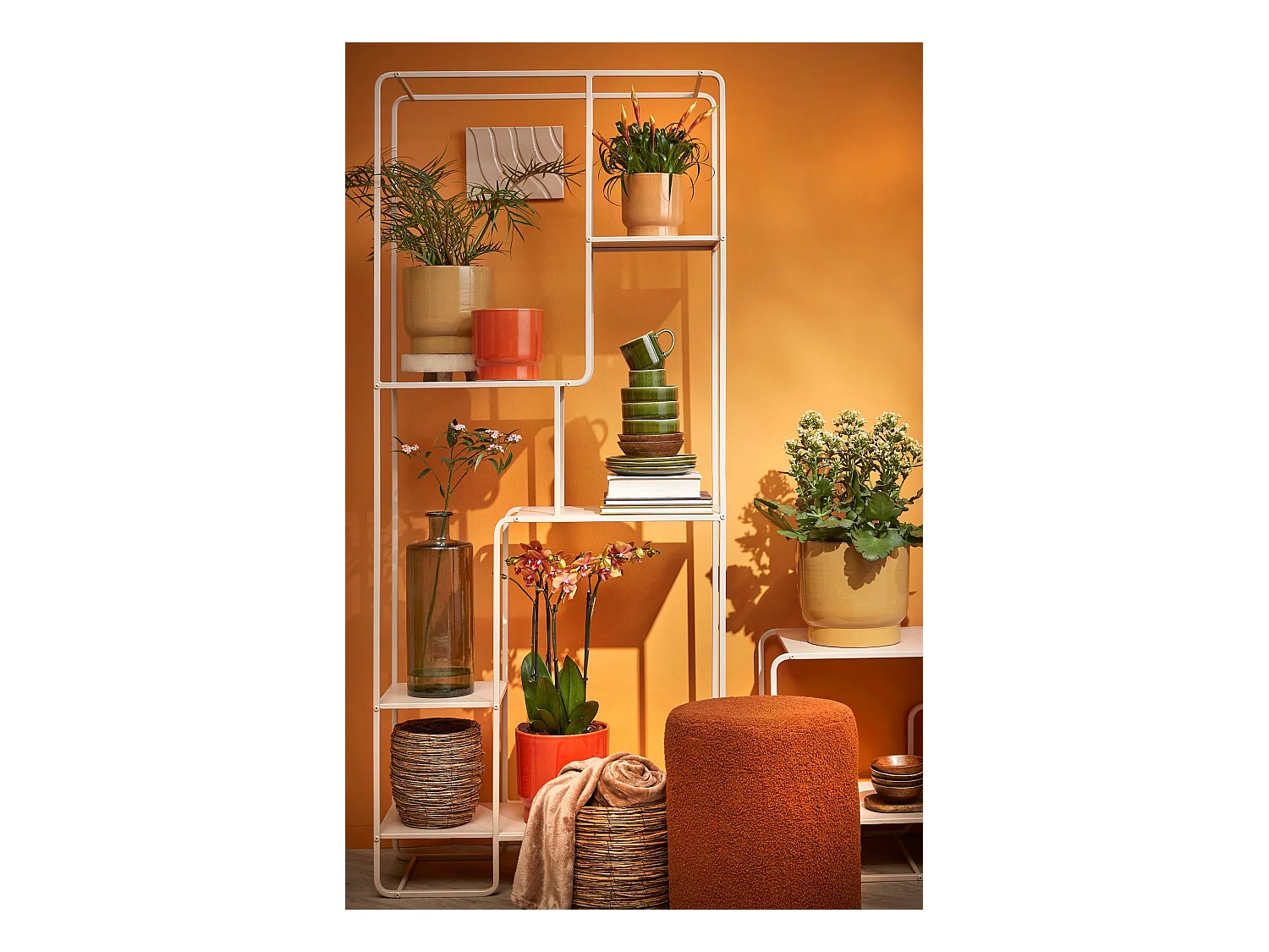 Bouteille décorative en verre recyclé - Ø15 x 40 - Vert - GUAN