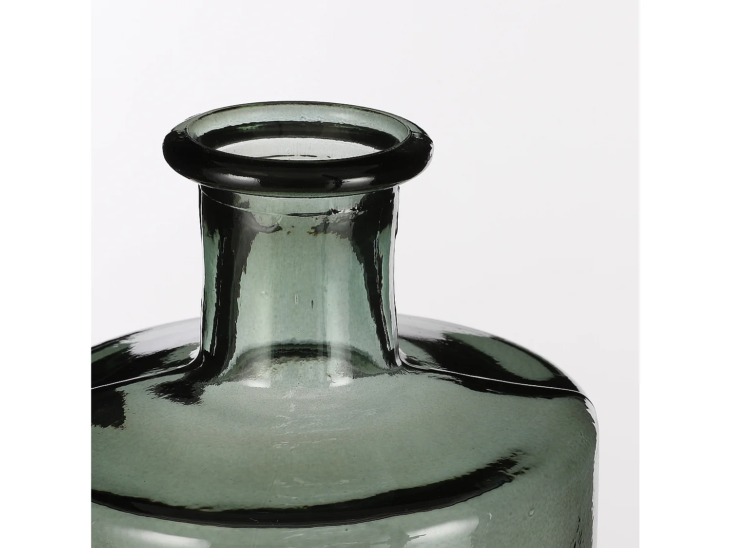 Bouteille décorative en verre recyclé - Ø15 x 40 - Vert - GUAN