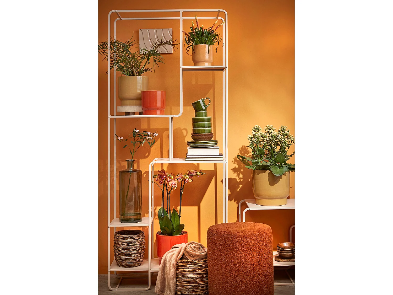 Bouteille décorative en verre recyclé - Ø15 x 40 - Vert - GUAN