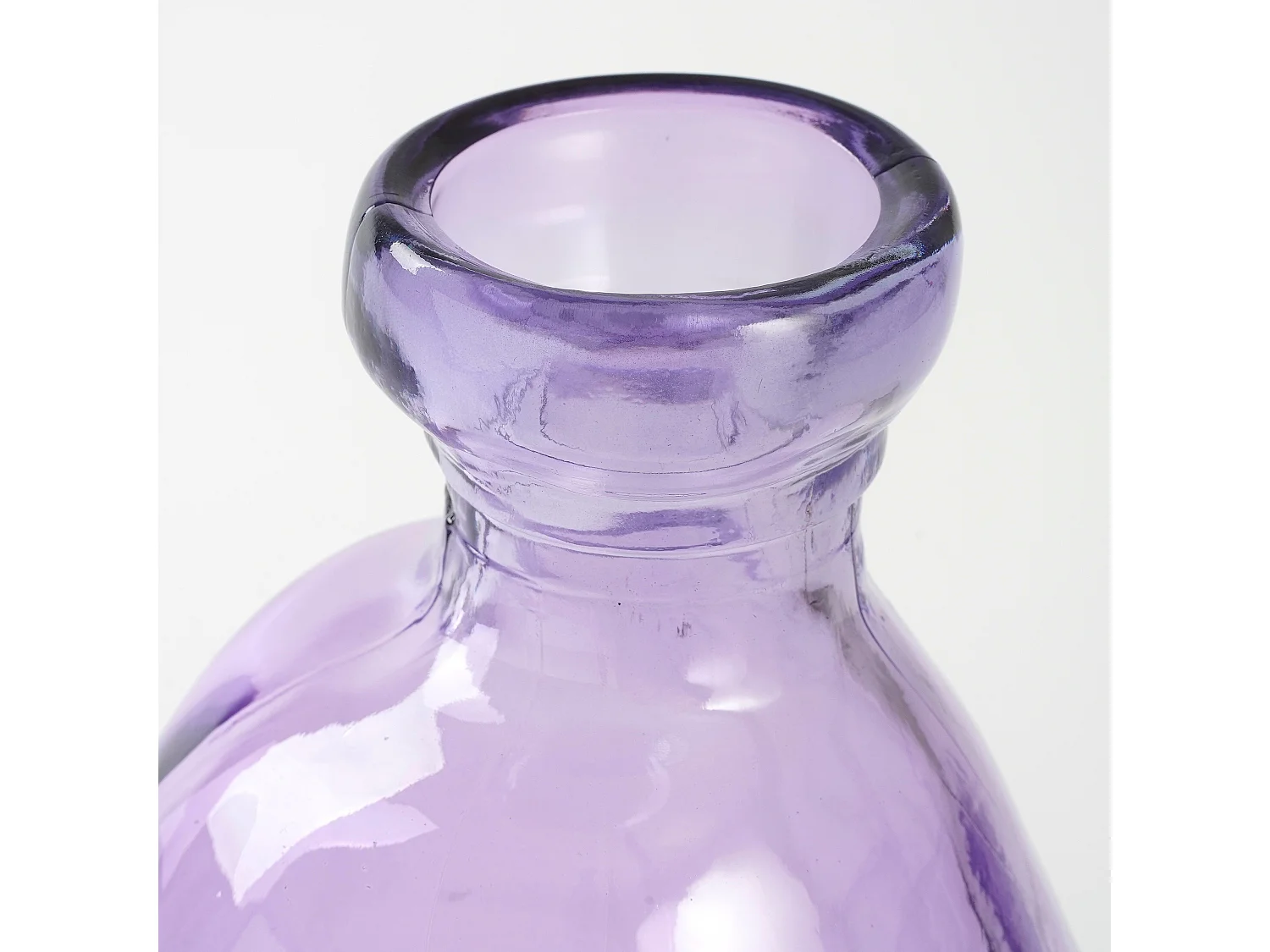 Bouteille décorative en verre recyclé - 51 x 22 - Lilas - PINTO