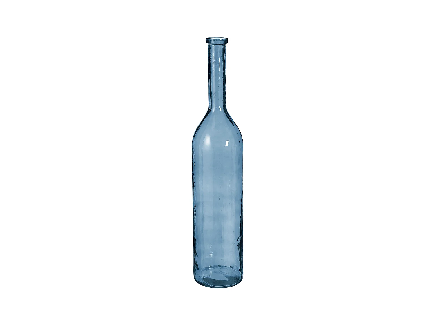 Bouteille décorative en verre recyclé - Ø21 x 100 - Bleu clair - RIOJA