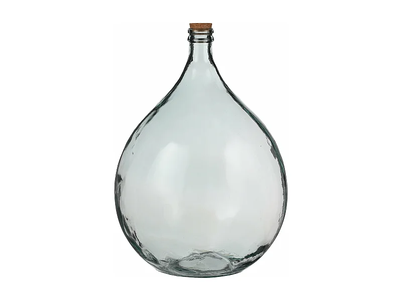 Vase en verre recyclé - Ø40 x 56 - Transparent - AMERICO
