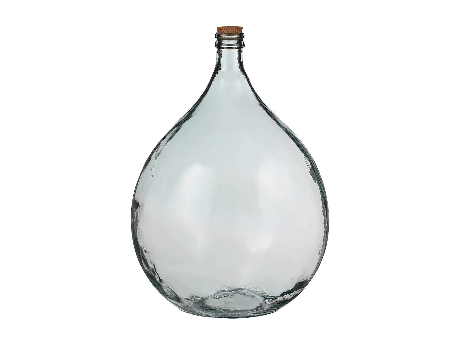 Vase en verre recyclé - Ø40 x 56 - Transparent - AMERICO
