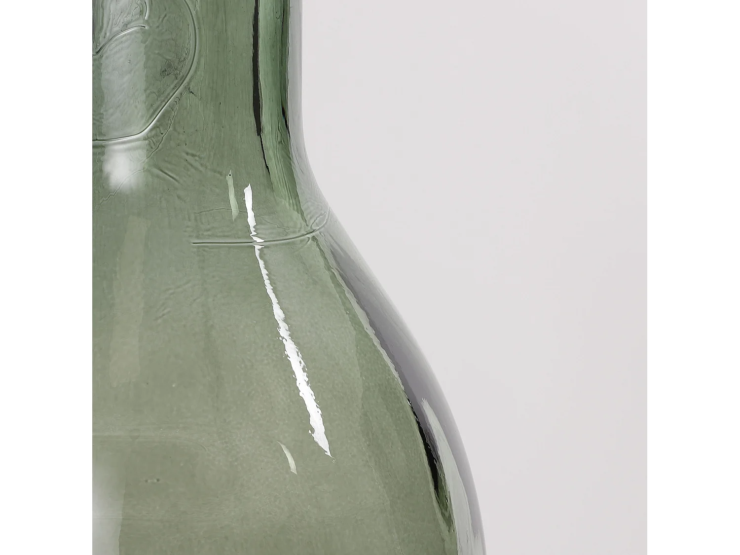 Botella decorativa de Vidrio reciclado - Ø21 x 100 - Verde - RIOJA