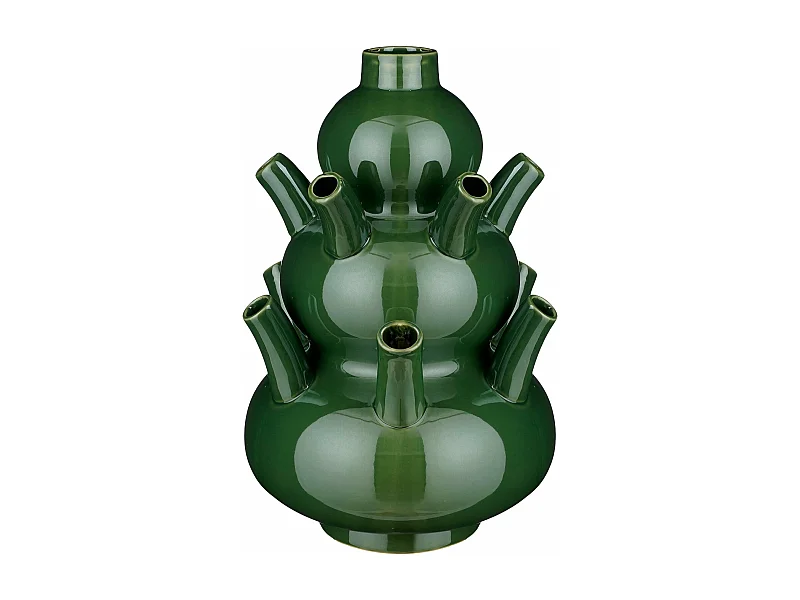 Vase en céramique - 46 x Ø28 - Vert - MARLIJN