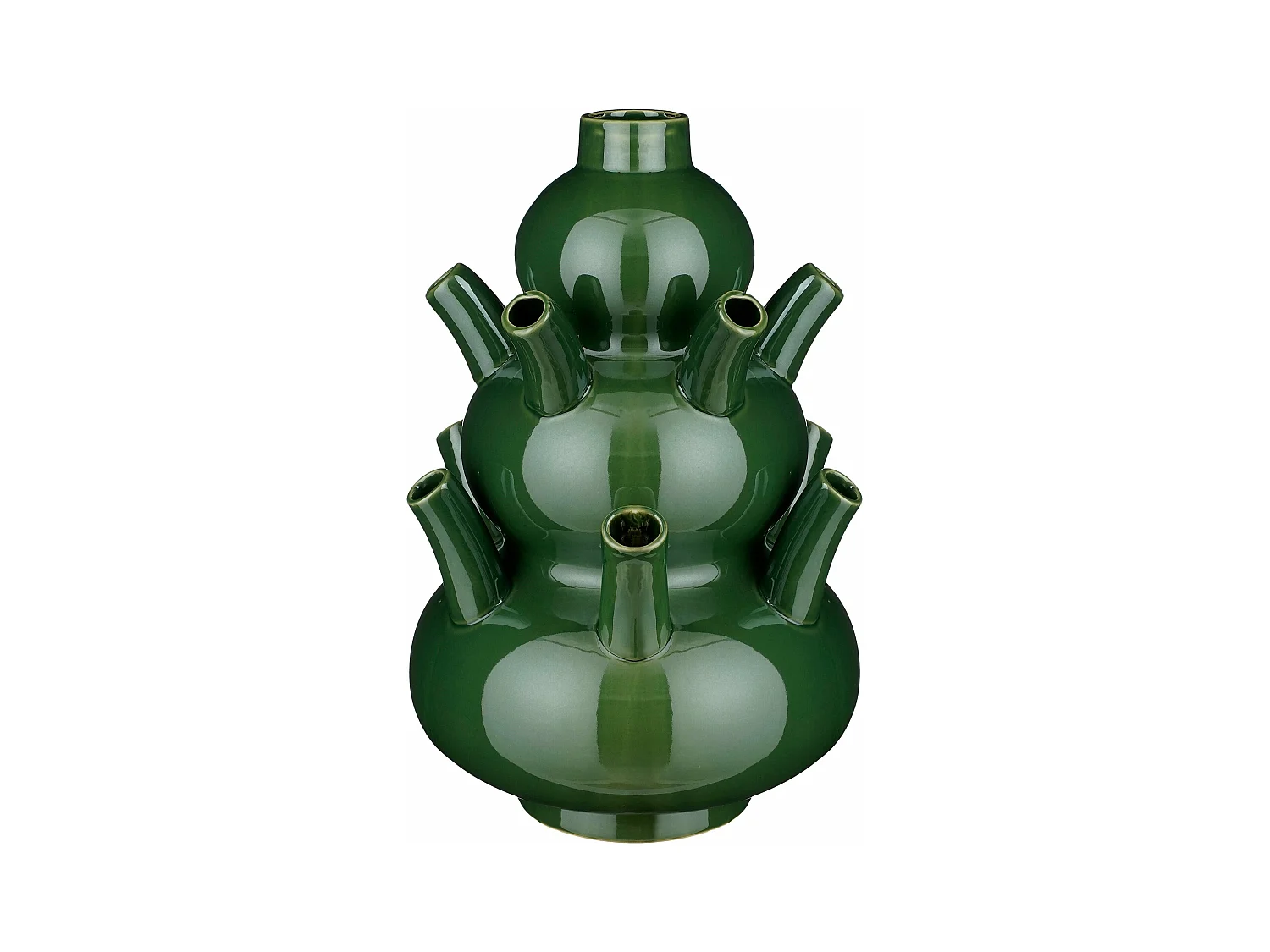 Vase en céramique - 46 x Ø28 - Vert - MARLIJN