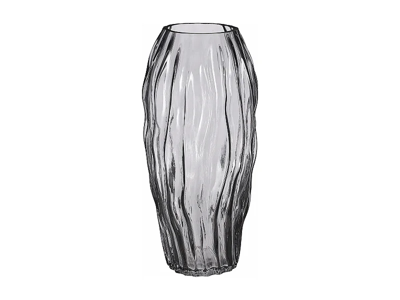 Vase en verre - Ø16 x 32 - Marron foncé - FELINE