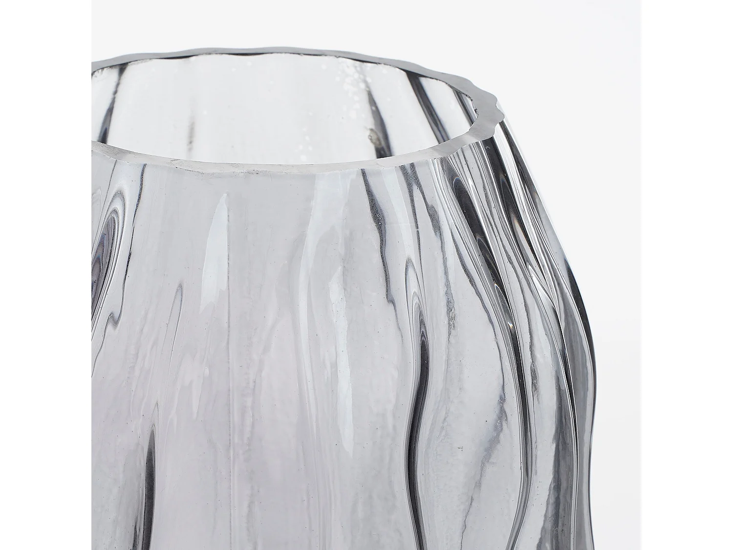 Jarrón de Vidrio - Ø16 x 32 - Marrón oscuro - FELINE