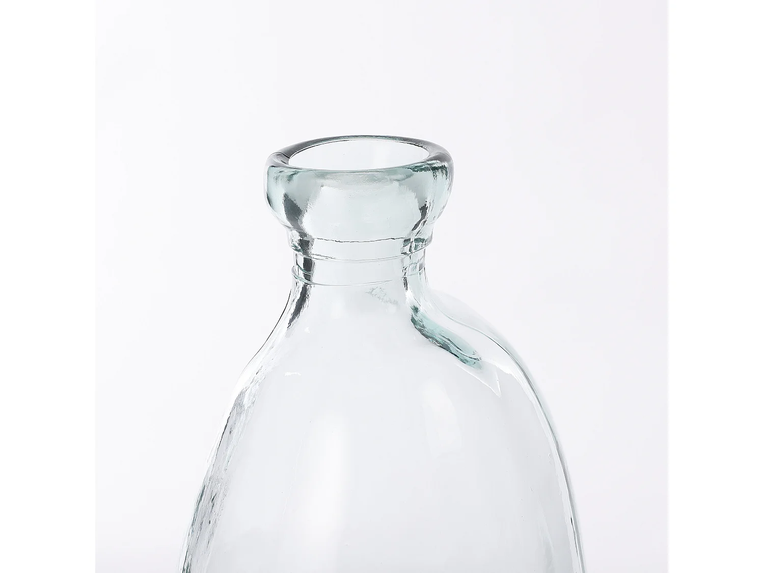 Dekorative Flasche aus Recyceltes Glas - Ø22 x 51 - Transparent - ORGANIC