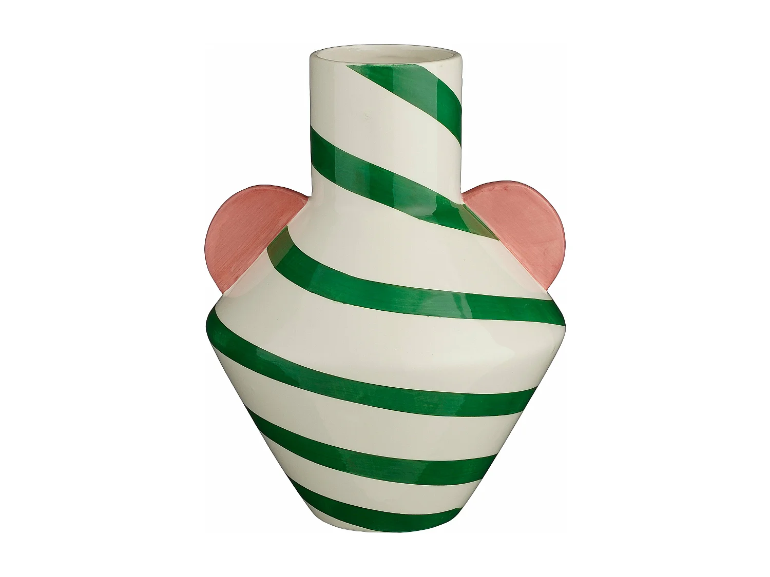 Vaas van keramiek - 28 x Ø22 - Groen - STRATT