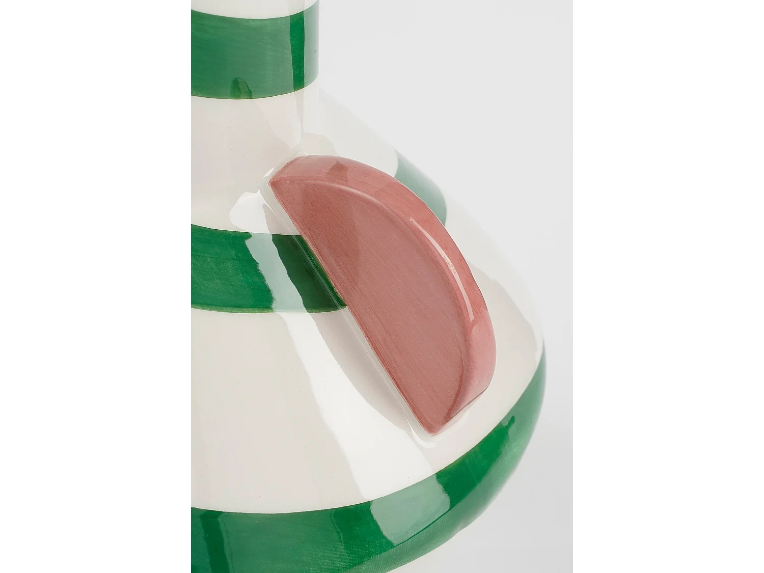 Vaas van keramiek - 28 x Ø22 - Groen - STRATT