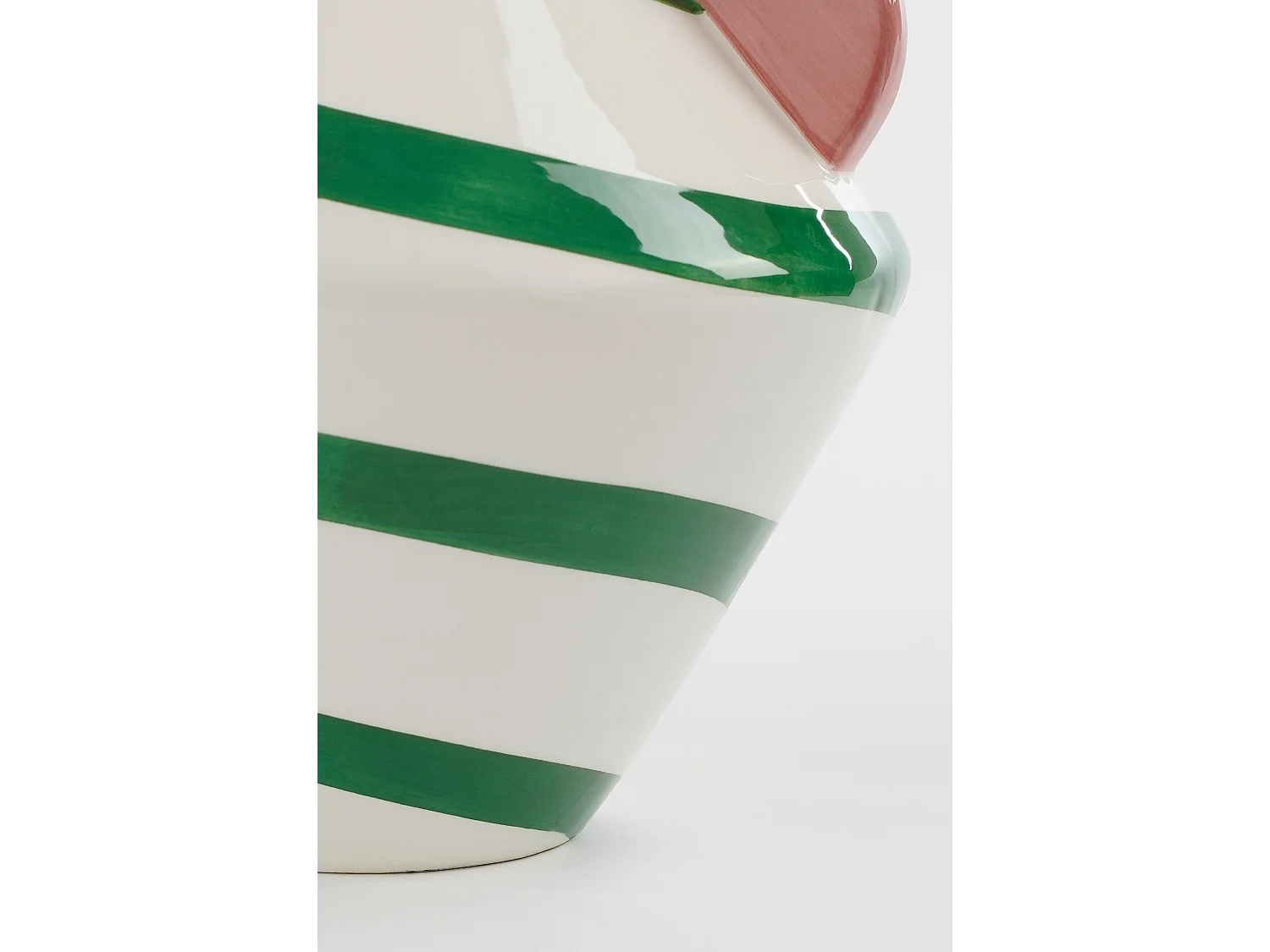 Vaas van keramiek - 28 x Ø22 - Groen - STRATT