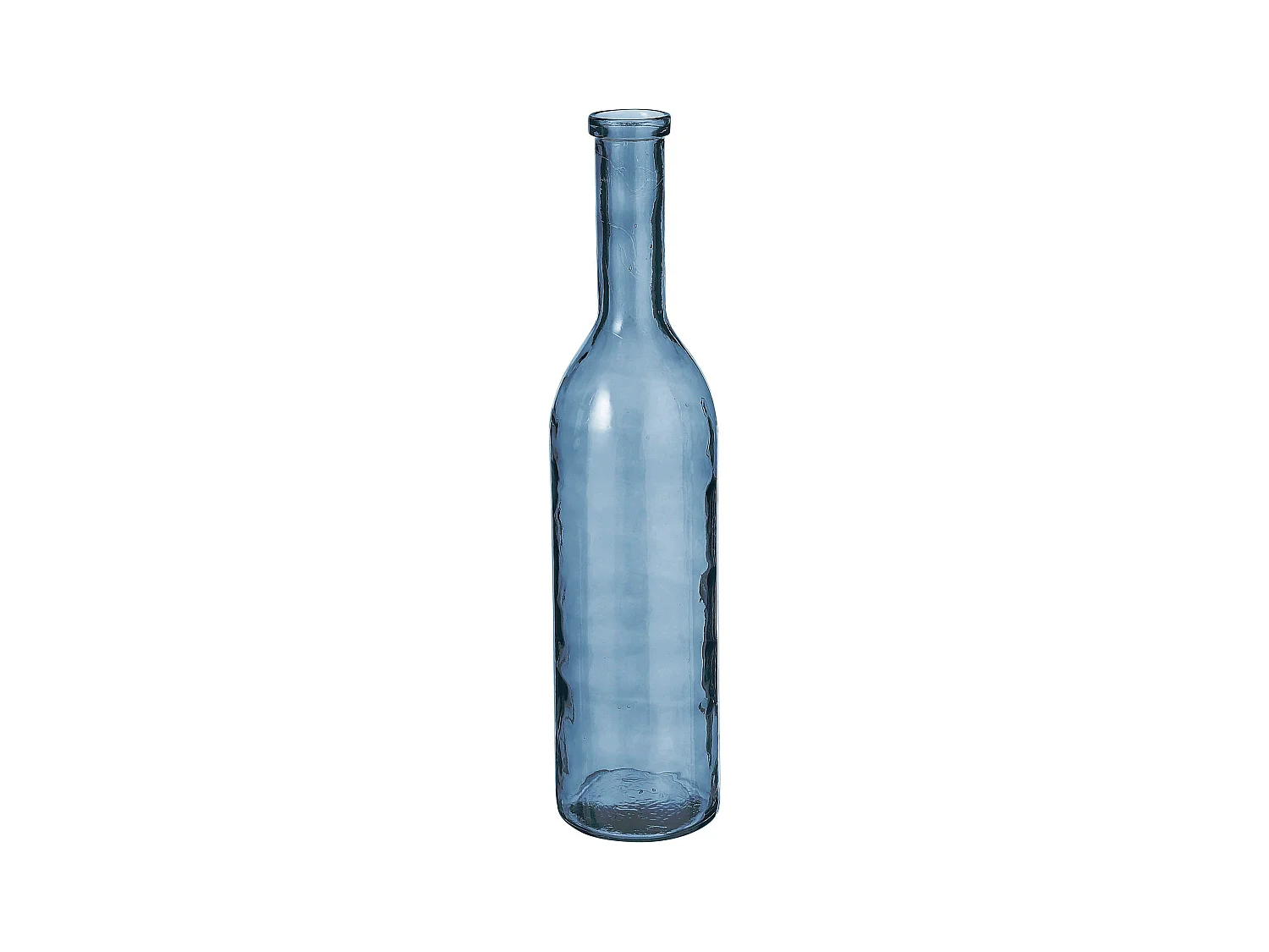 Bouteille décorative en verre recyclé - Ø18 x 75 - Bleu clair - RIOJA