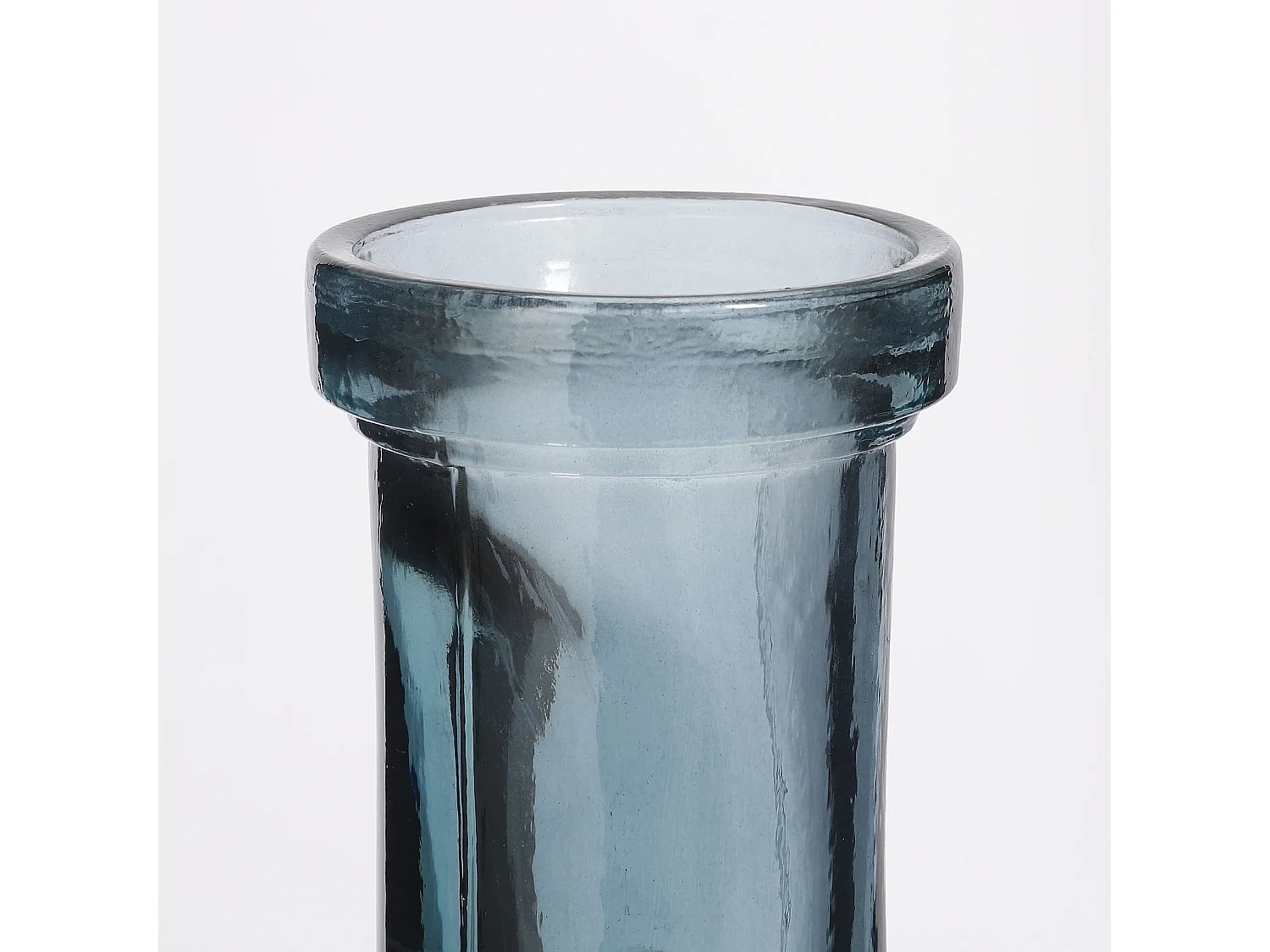 Dekorative Flasche aus Recyceltes Glas - Ø18 x 75 - Hellblau - RIOJA