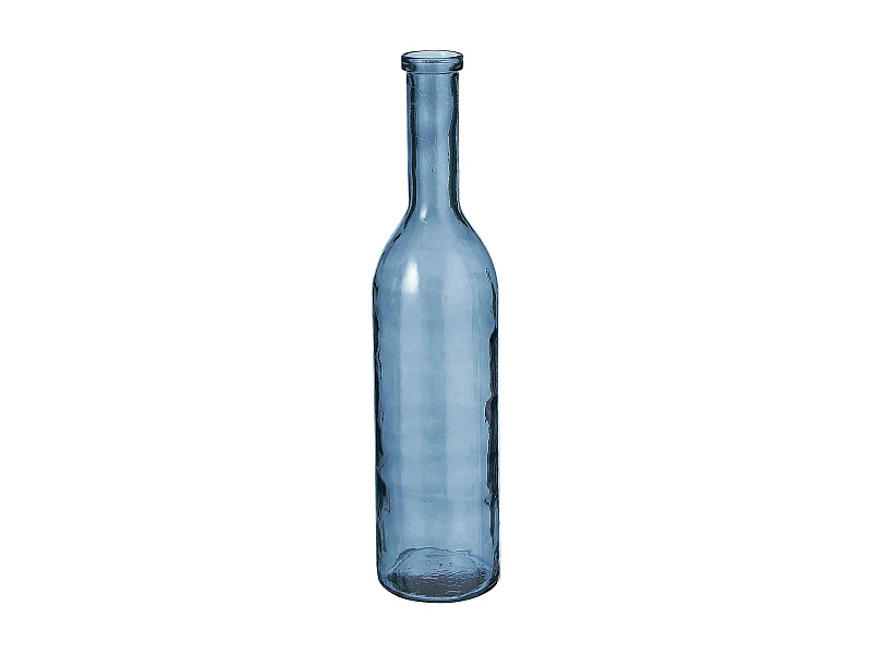 Dekorative Flasche aus Recyceltes Glas - Ø18 x 75 - Hellblau - RIOJA