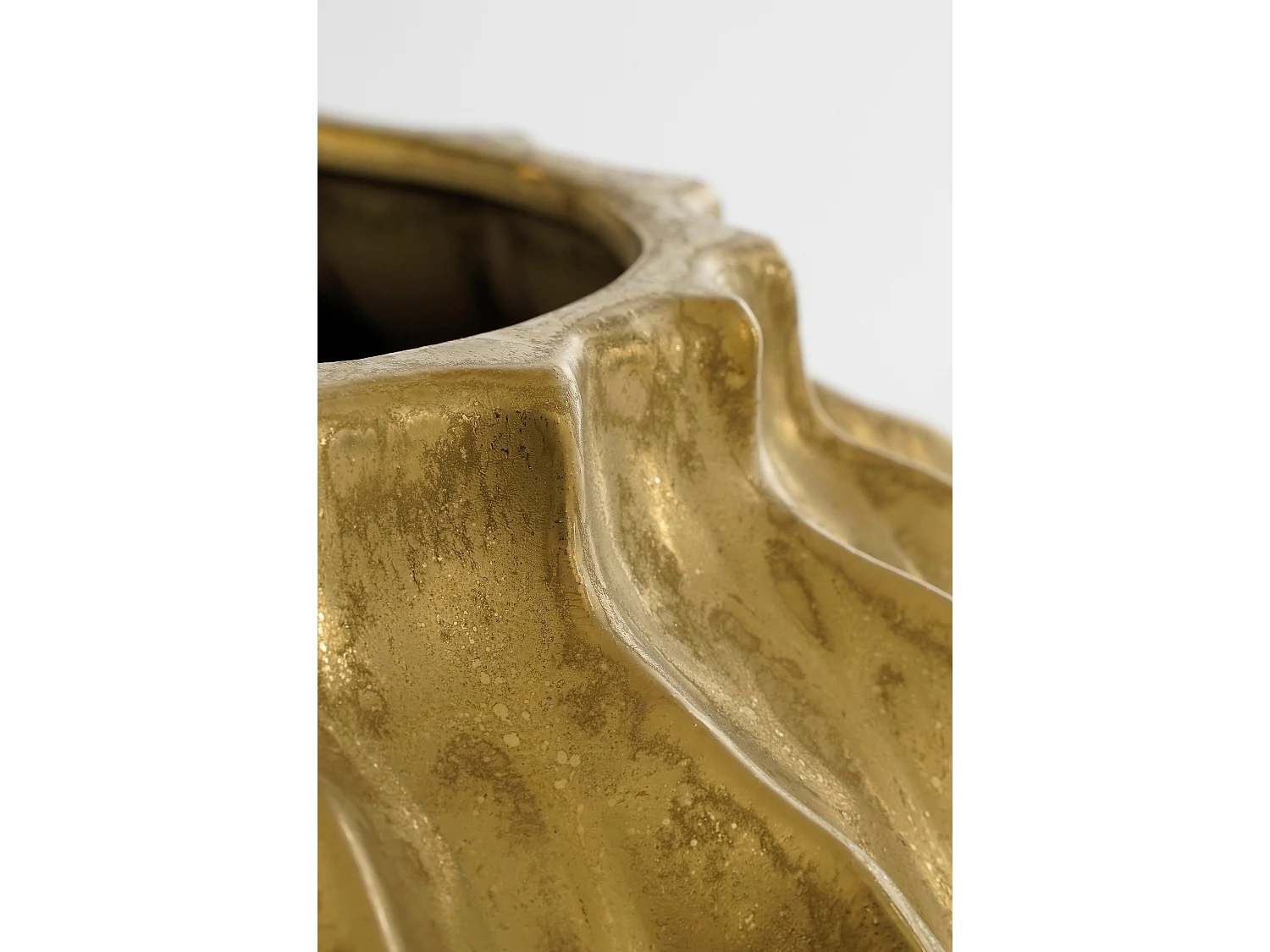 Vase en céramique - 35 x Ø33 - Doré - ALTEA